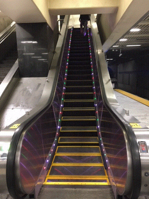 Escalator rehabbed at Civic Center Station