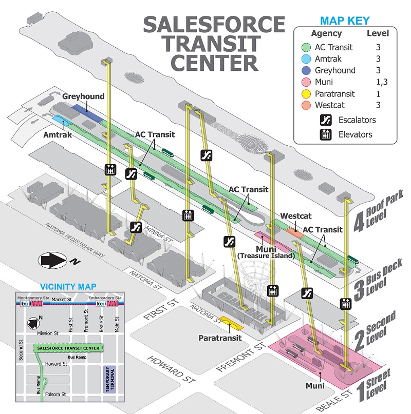 Salesforce Transit Center 3D Map