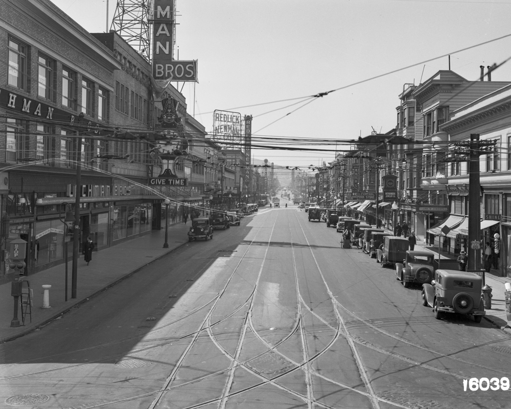 16th & Mission looking south in 1939