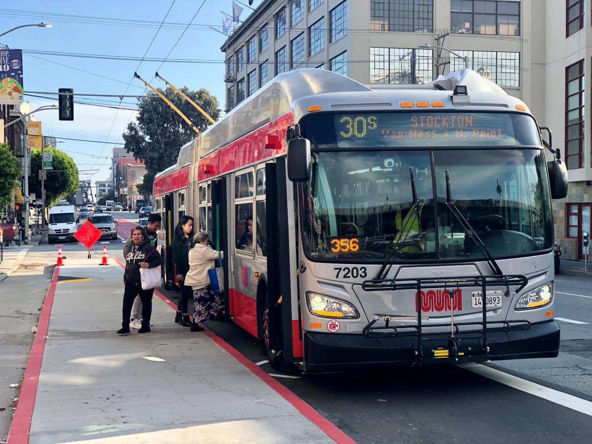 Improvements on 3rd Street on SoMa benefiting five Muni lines.