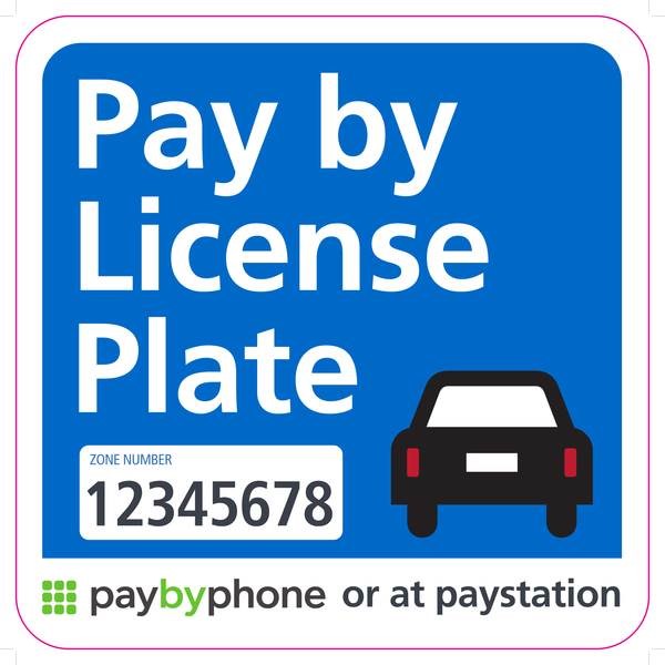 A "Pay by Phone" sign