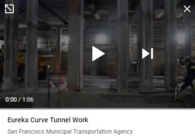 Video of track alignment machinery in the subway