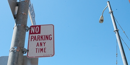 No Parking Sign on Street Corner | May 22, 2013