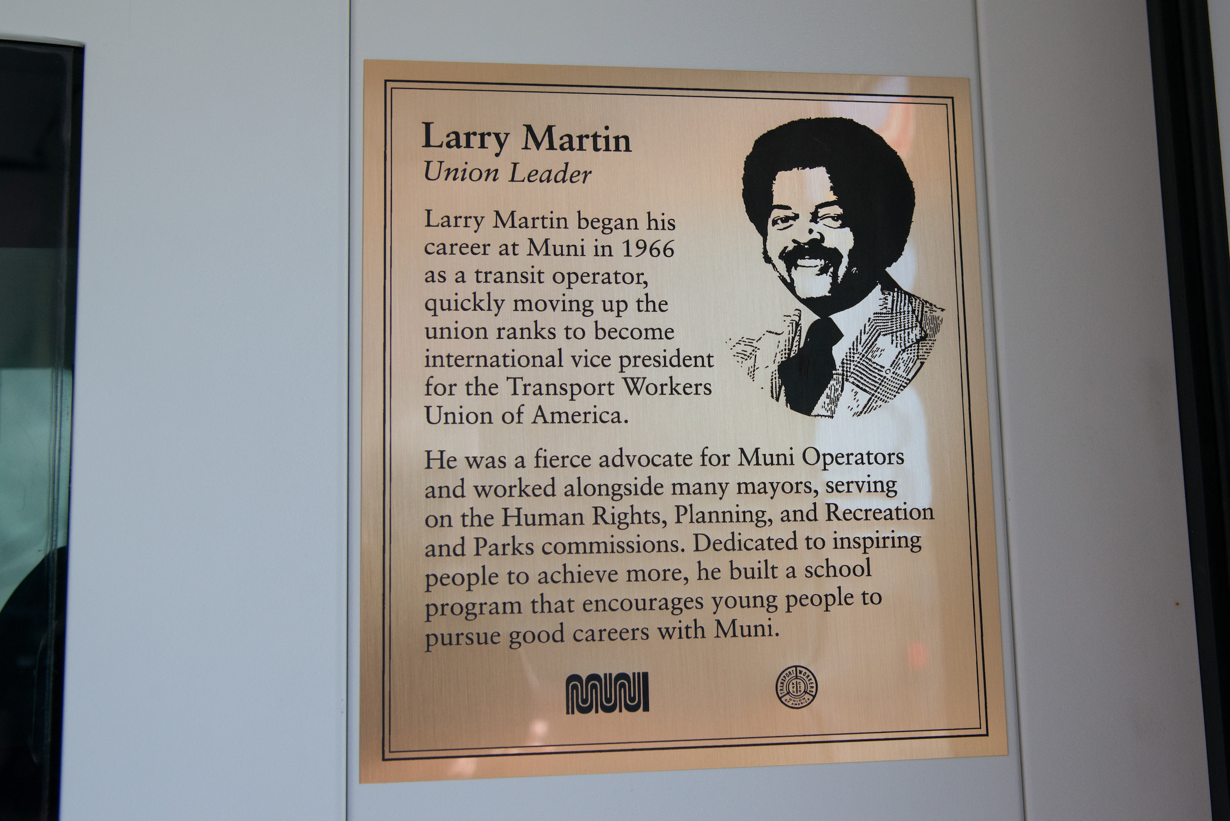 Larry Martin Plaque