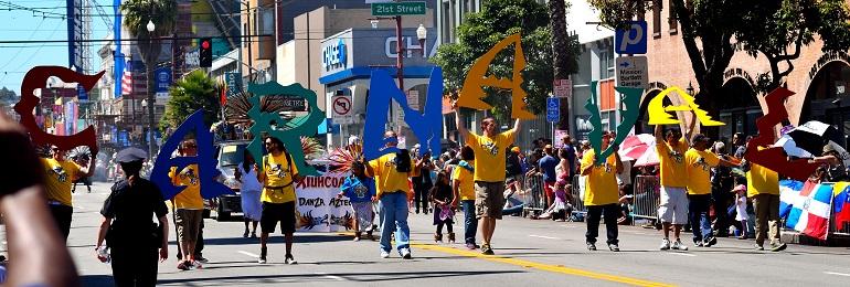 Carnaval Parade on the street in 2014.