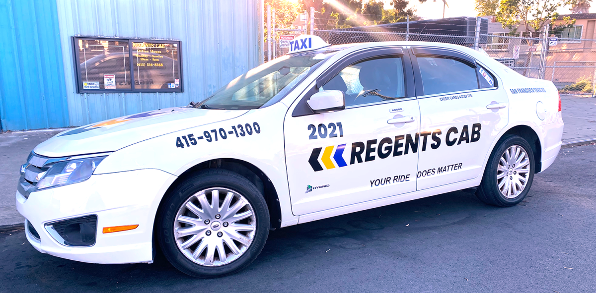 Regent white cab