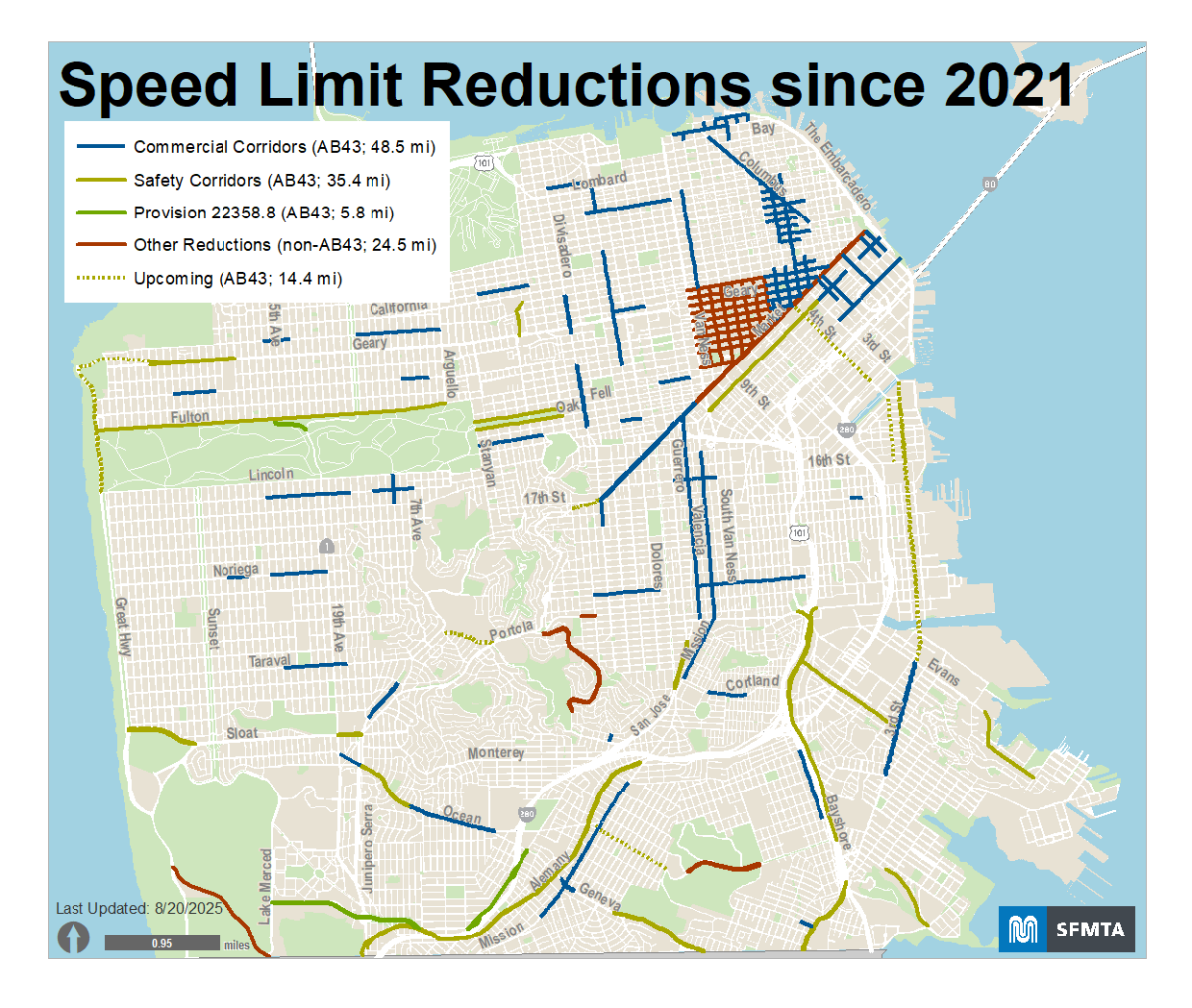 Speed Limit Reductions since 2021
