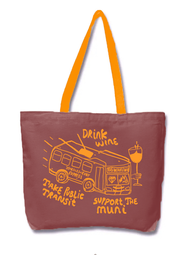 Merch bag from 55 Dogpatch Wine Progressive event