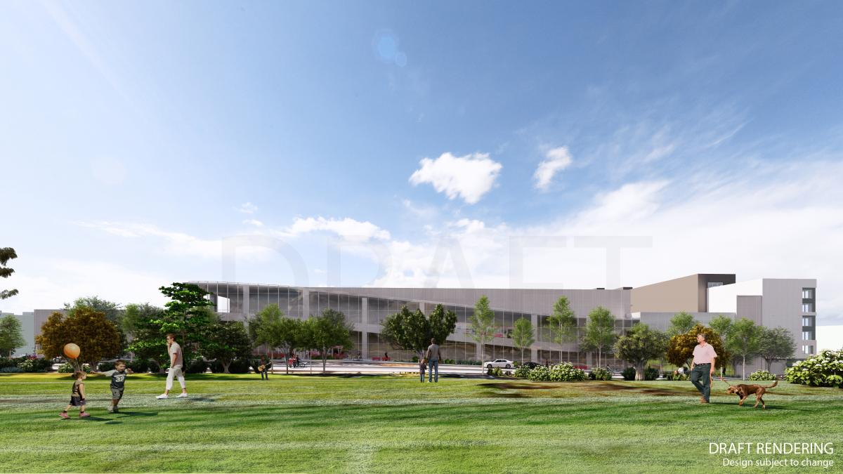 multi use building rendering