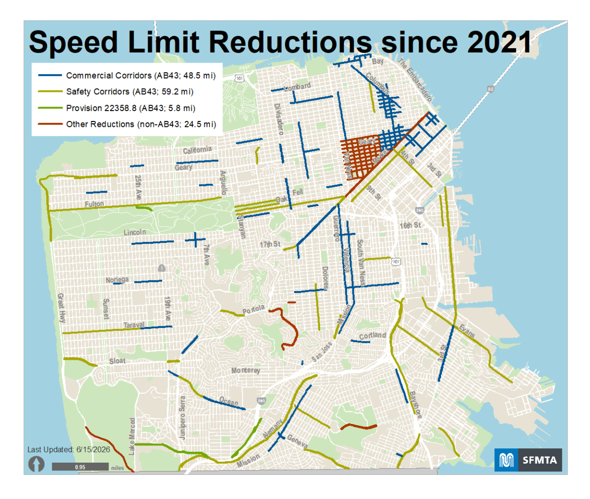 Speed Limit Reductions since 2021