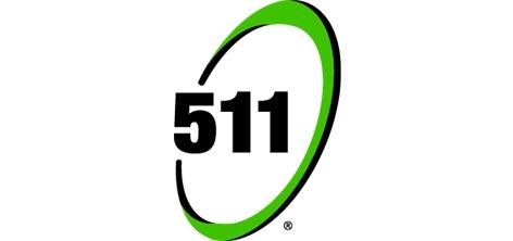 511 logo with green circular arrow and black text on white background
