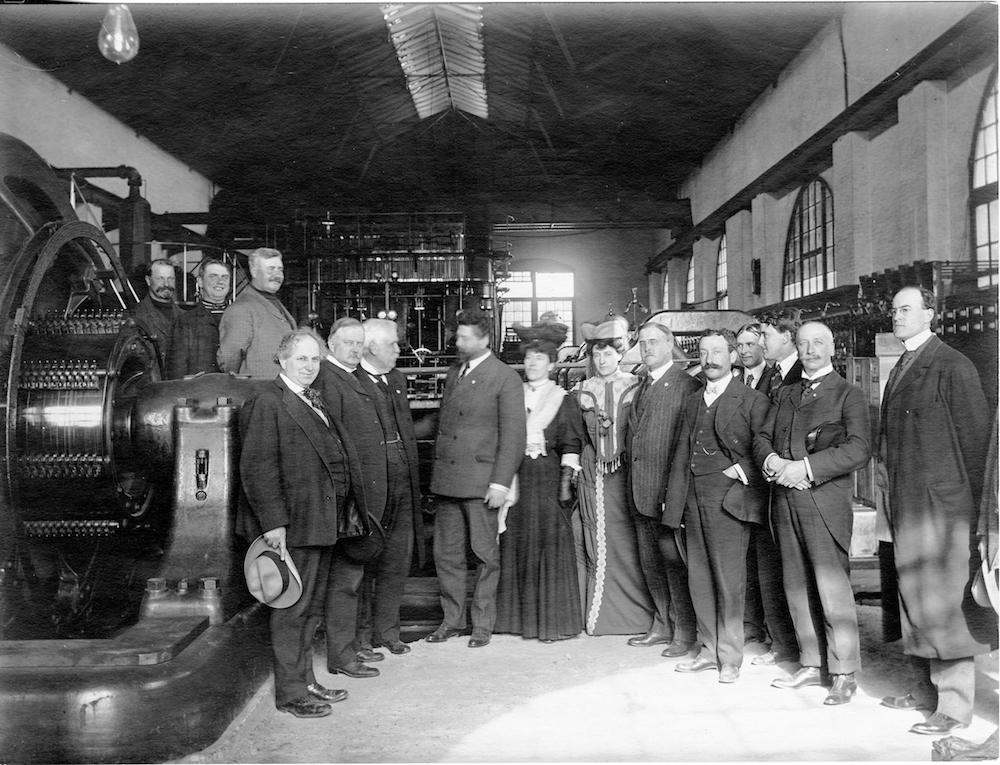group of people inside bryant powerhouse