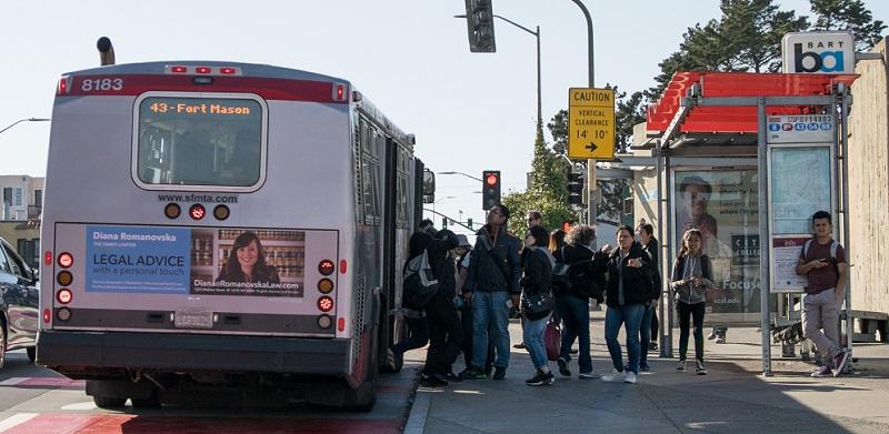 Balboa Park bus stop.