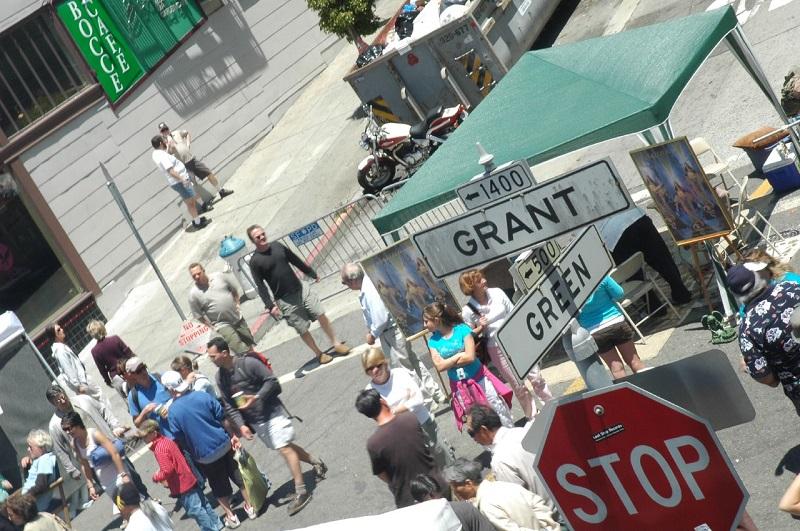 Grant/Green street sign/NB Festival