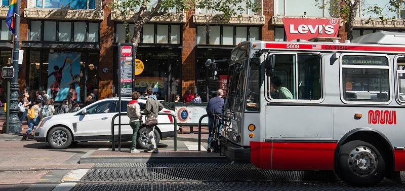 Market Street bus stop.