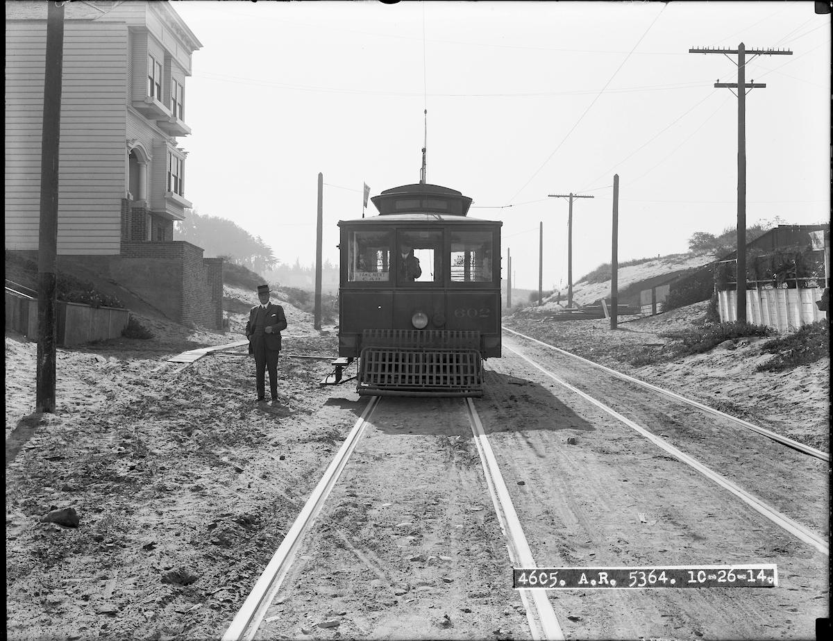 streetcar amongst dunes