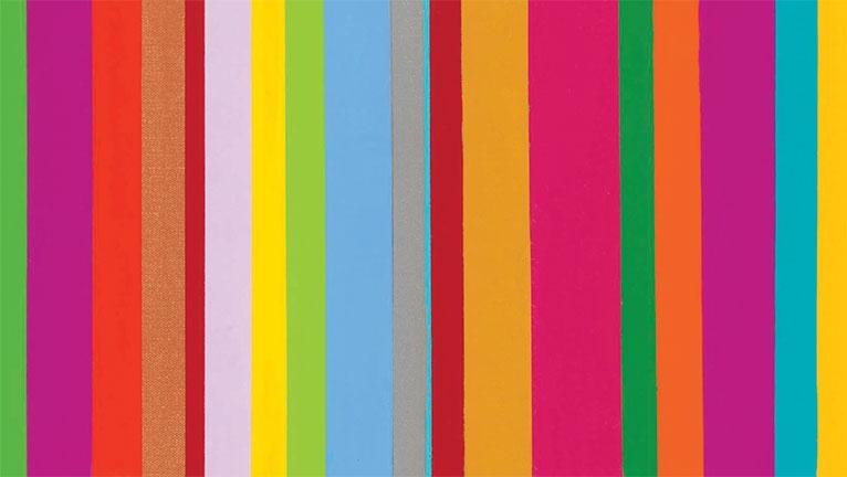 Vertical lines of color