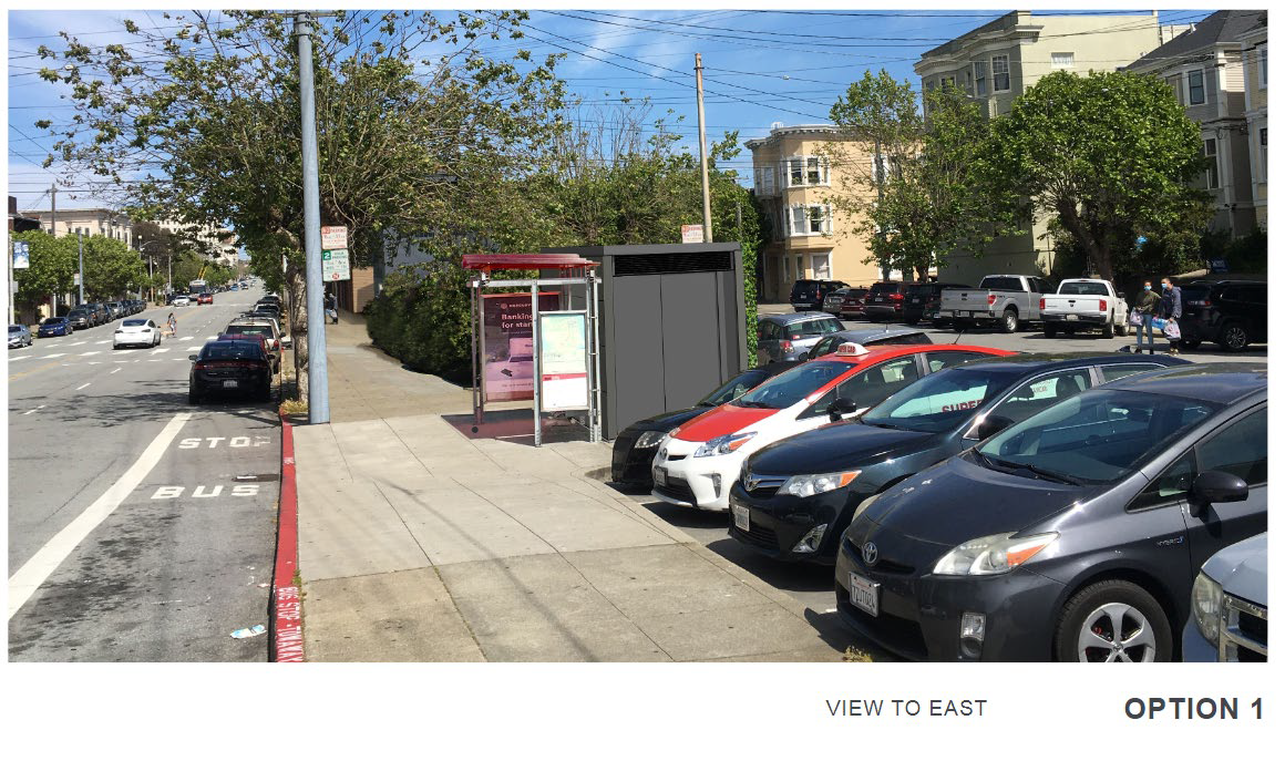 Restroom Location on California at 6th