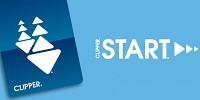An image of a Clipper Card with text that reads "Clipper START"