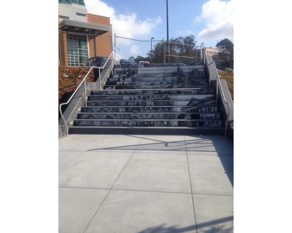 Pedestrian Connector Steps