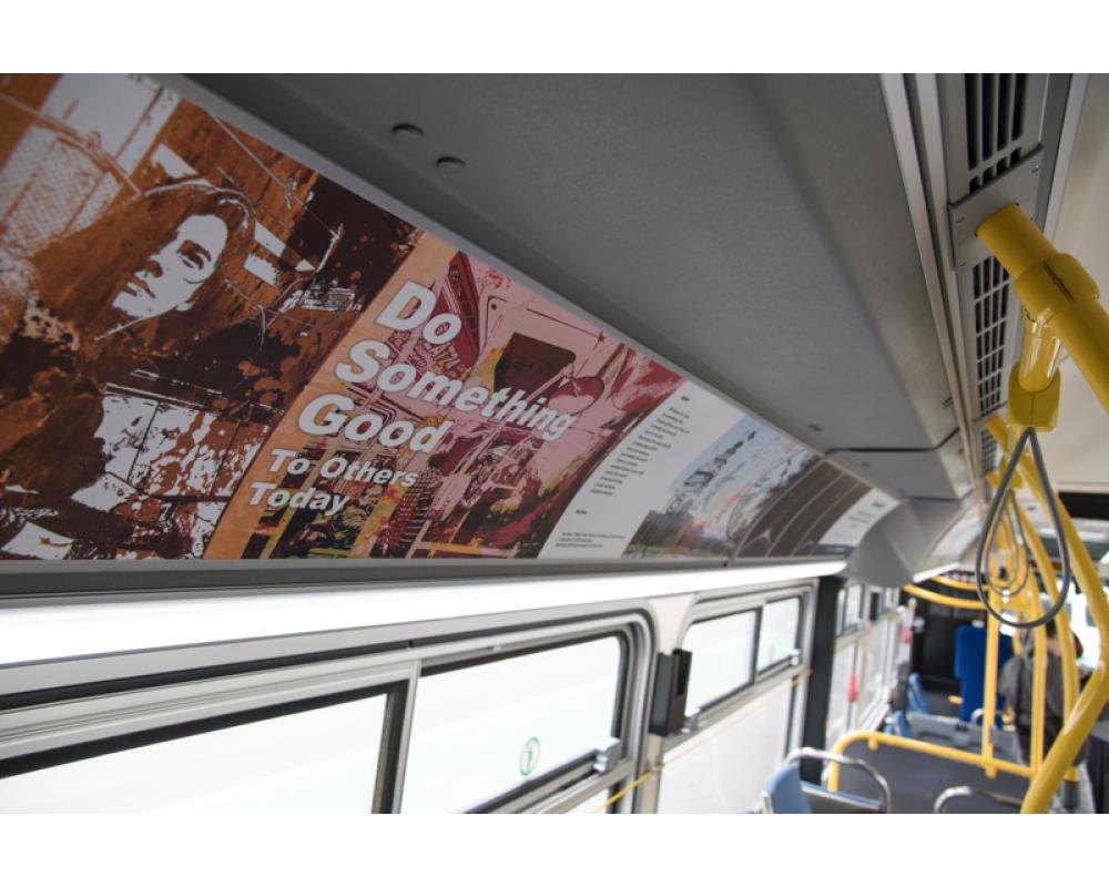 artwork in bus