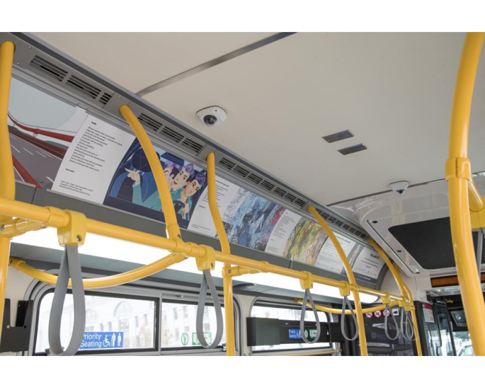 artwork in bus