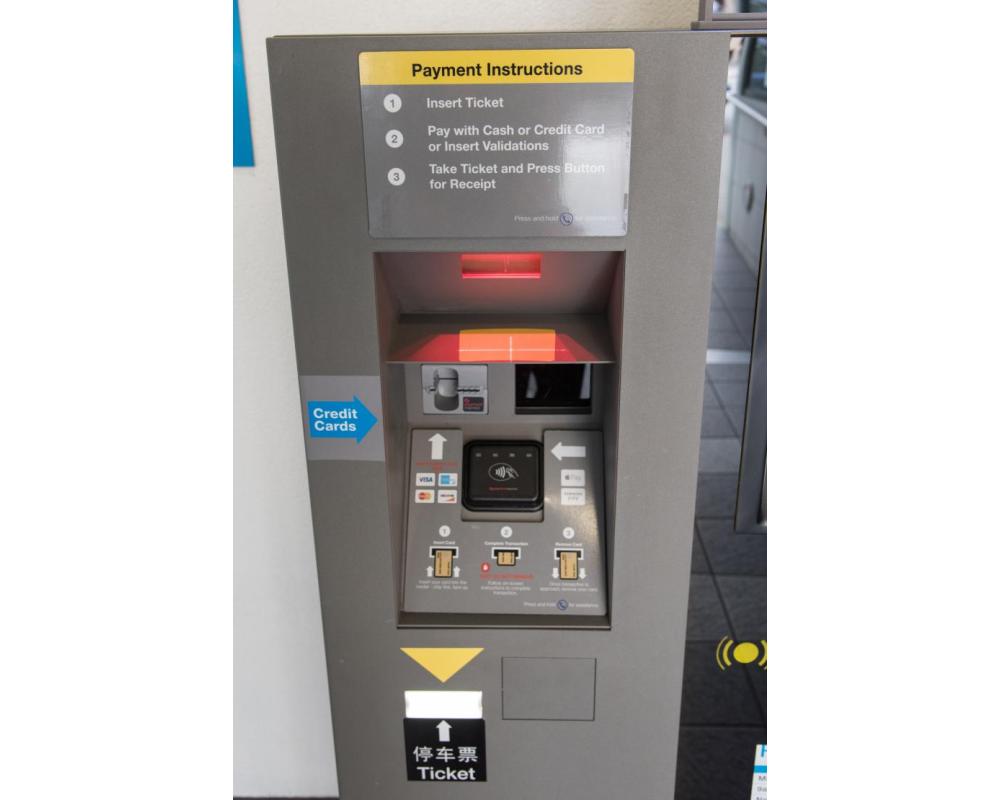 New PARCS Equipment and Signage at North Beach Parking Garage