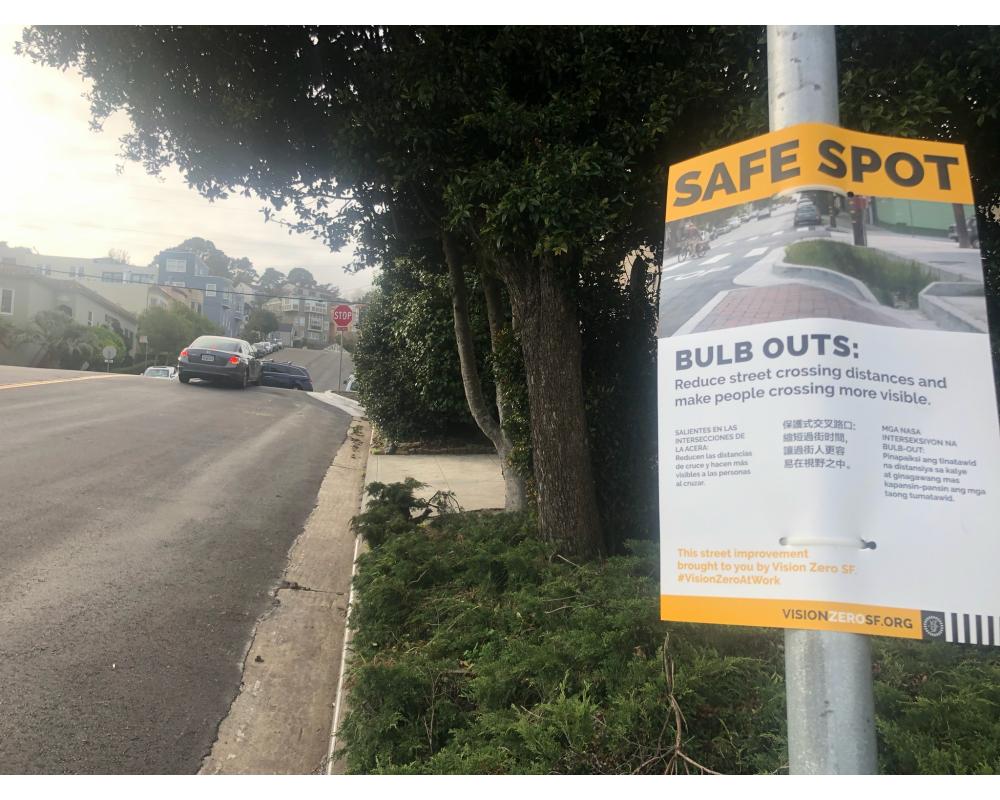 Vision Zero SF At Work Bulb Out