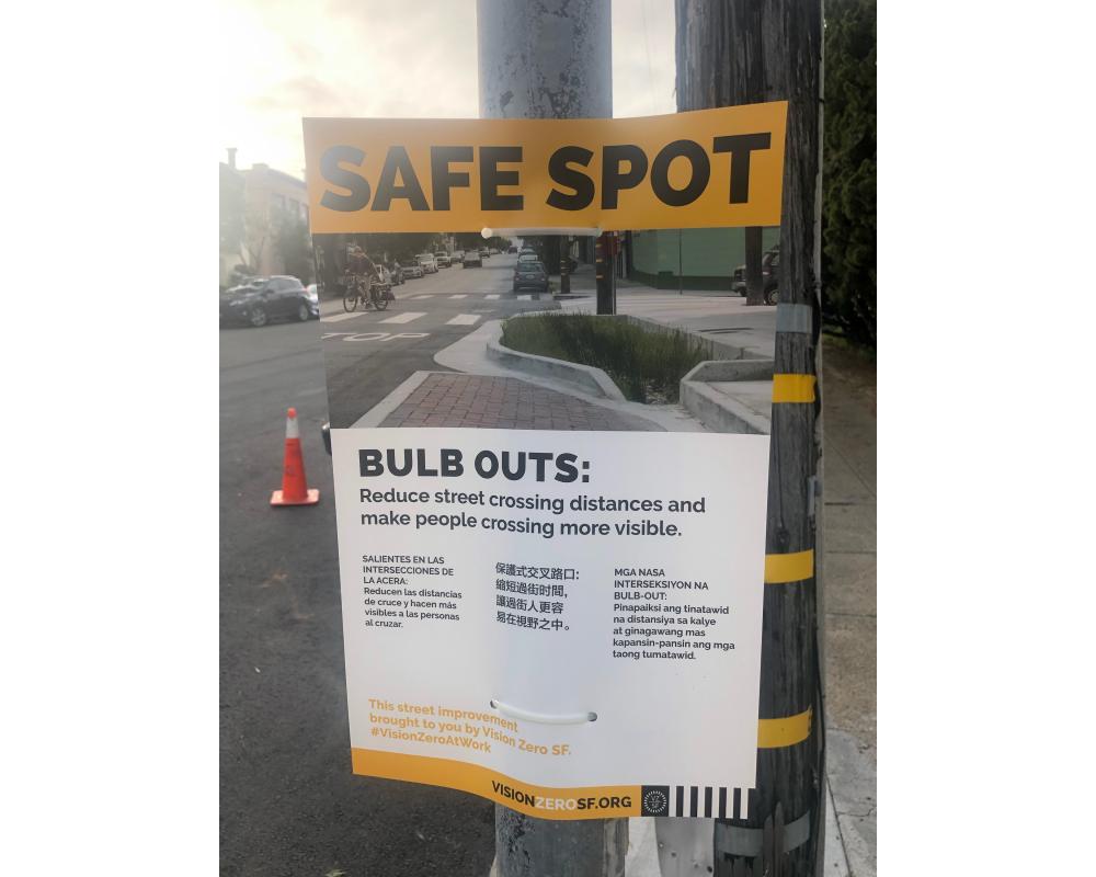 Vision Zero SF At Work Bulb Out