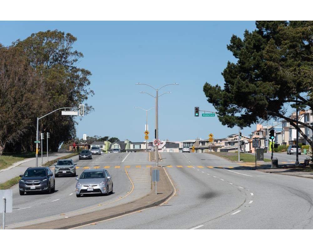 Lake Merced Boulevard and Middlefield Drive (existing conditions)