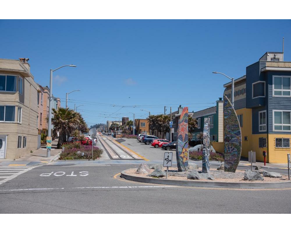 Photo of the L Taraval terminal at the Lower Great Highway