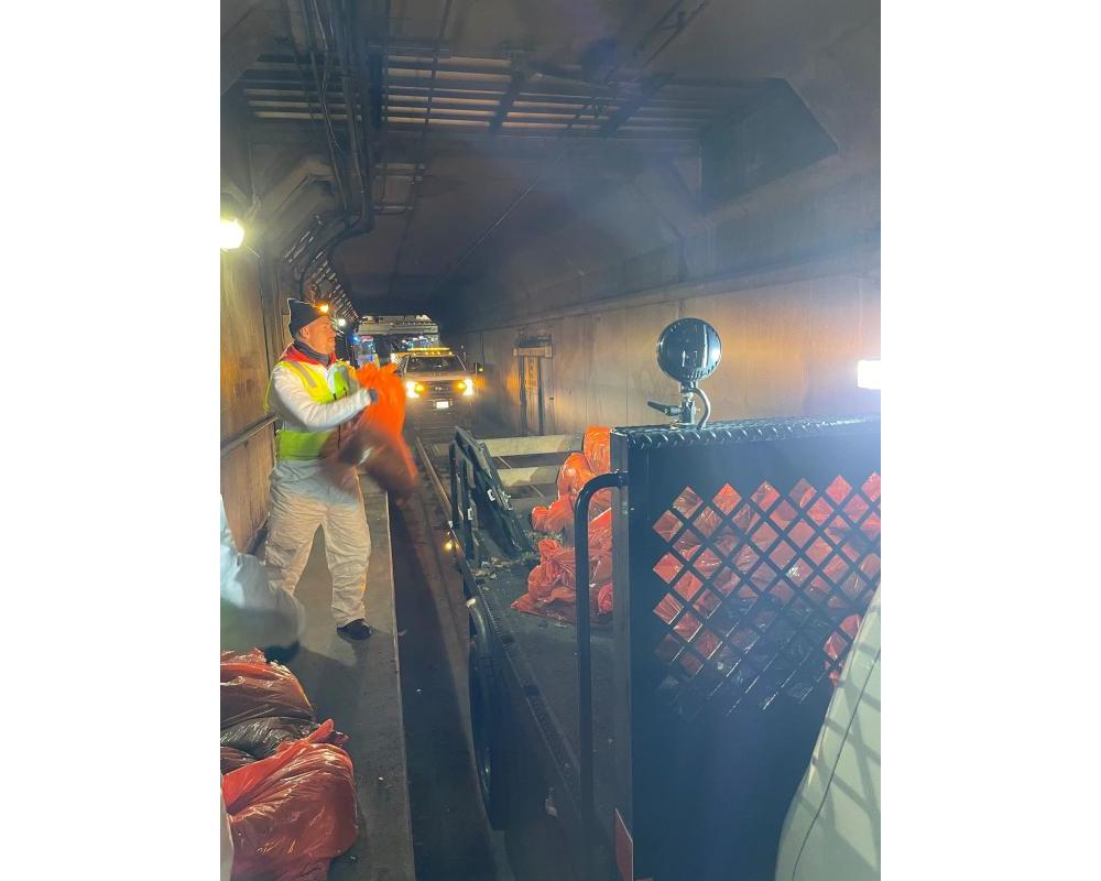 Track Maintenance and Mechanic Systems personnel complete a deep cleaning
