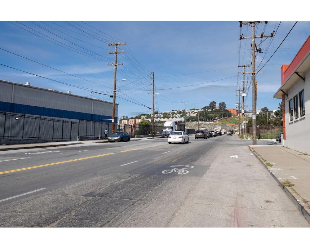 Evans Avenue near Marin Street (March 2021)