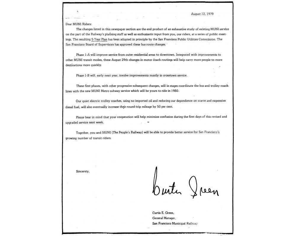 Text on a document with a timestamped notation of 1979. There is a signature at the bottom
