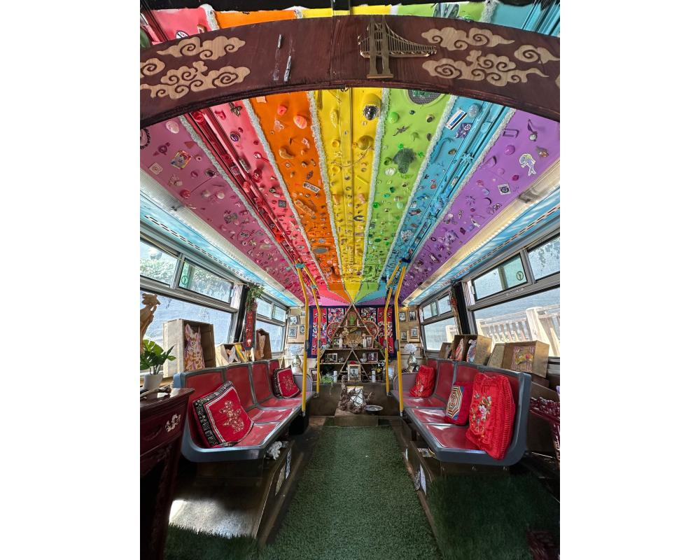 Interior of Muni Raised me bus, Image credits SFTR