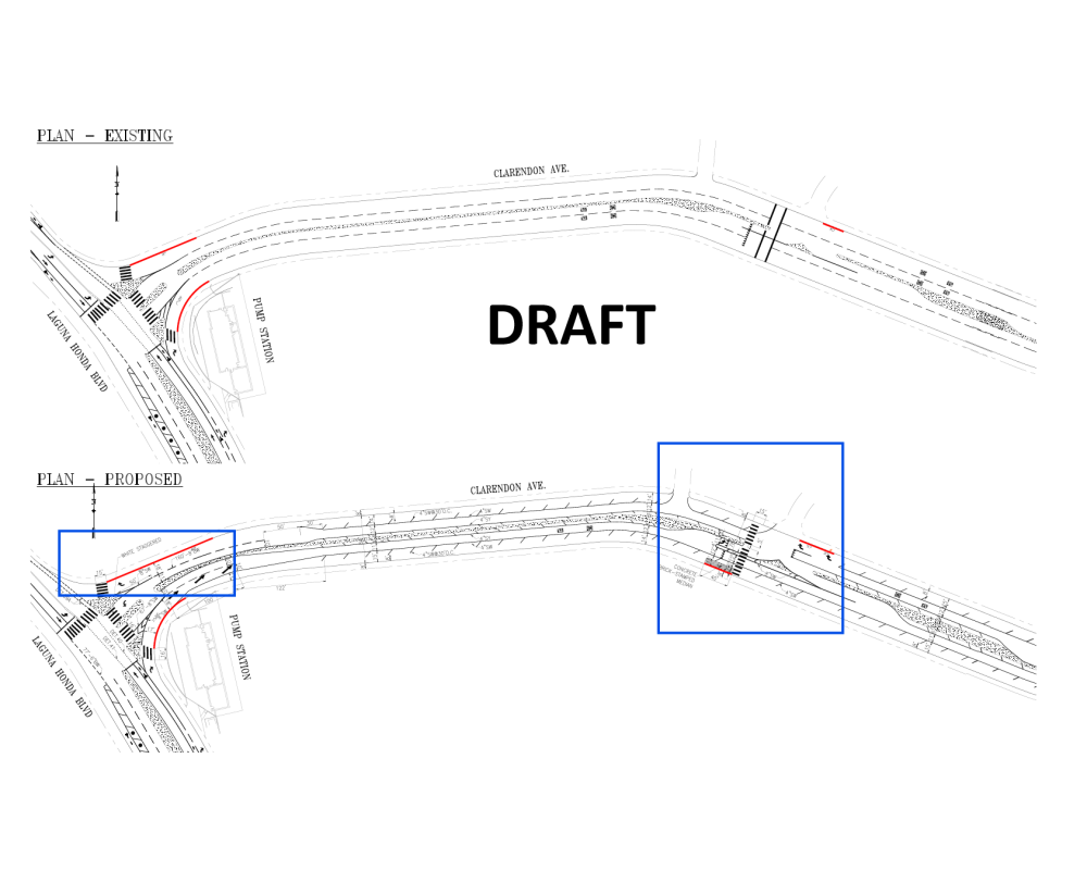 Design drawings of the existing and proposed changes 