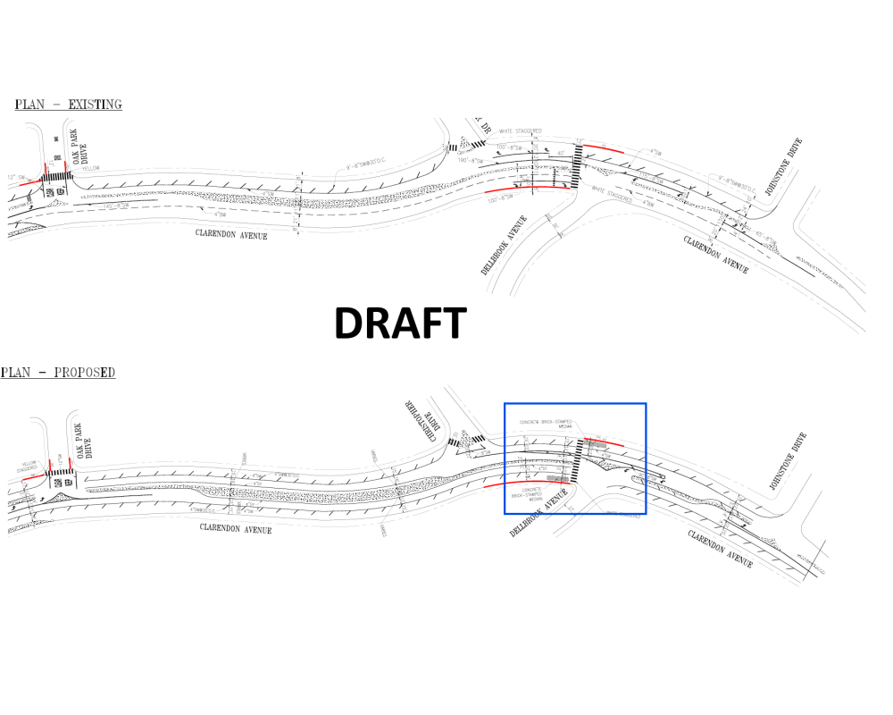 Design drawings of the existing and proposed changes 