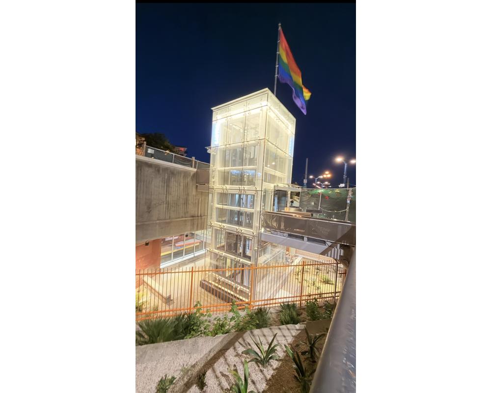 Harvey Milk Plaza Back View with Elevator