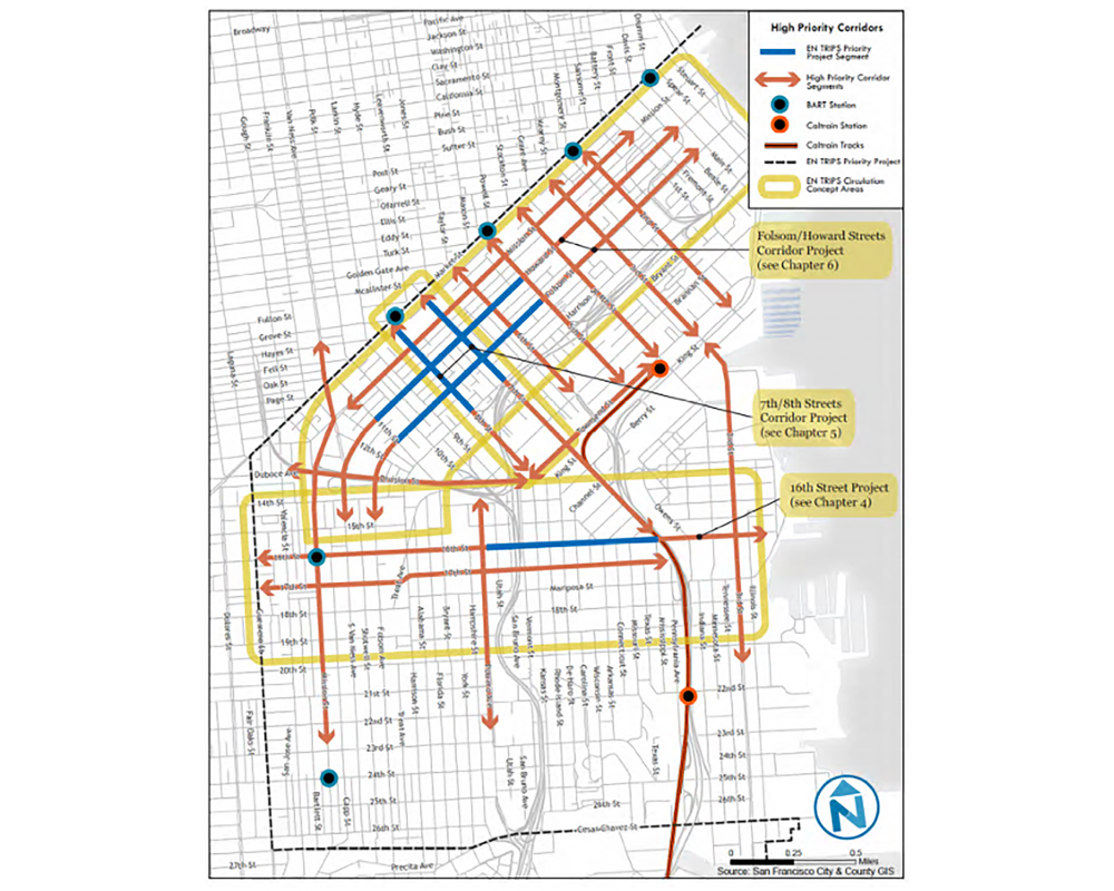 EN TRIPS Priority Corridors Map