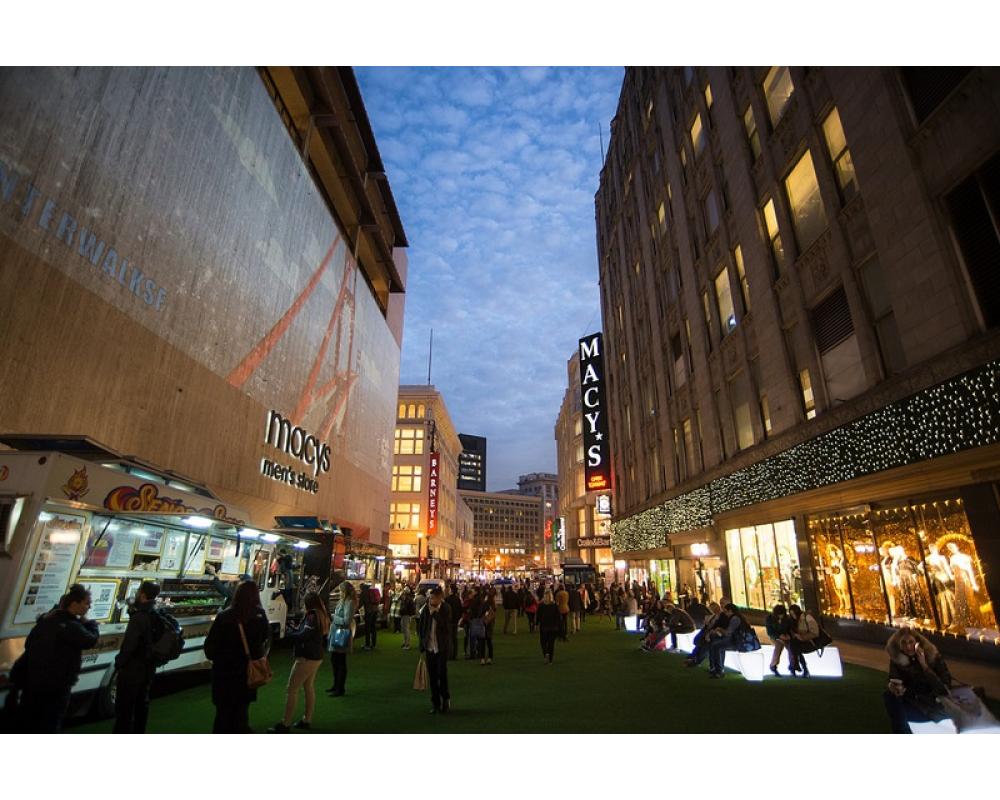 “Winter Walk” celebration on Stockton Street in 2015.