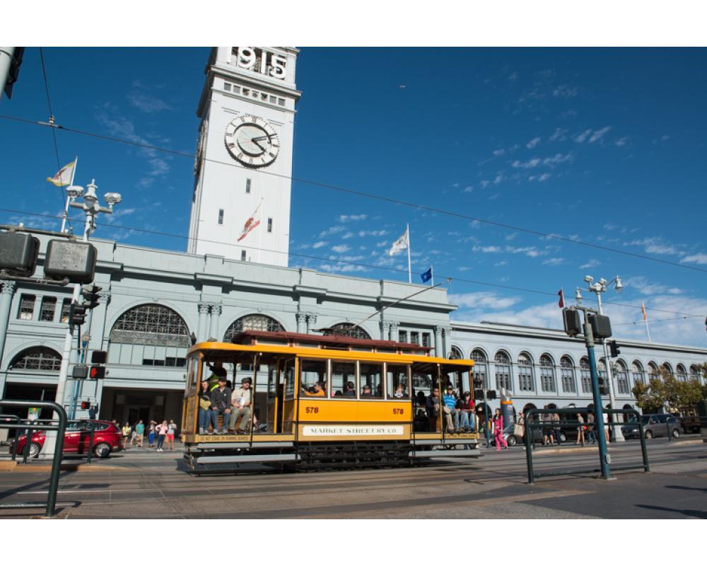 streetcar and ferry building