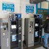 Customer Using New PARCS Payment Equipment at North Beach Parking Garage