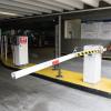 Prior garage equipment and signage at North Beach Garage 