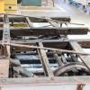 damaged cable car frame