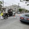 Paint Shop starting to put in new lines on California Street