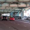 three travel lanes and one turn pocket on 13th Street