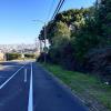 Clipper Street looking downhill with protected bikeway