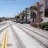 Photo of New tracks with decorative cobbles at 46th Avenue
