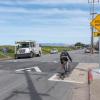 Speed Hump at Lower Great Highway and Ortega