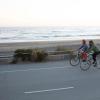 Bicyclists riding along Great Highway